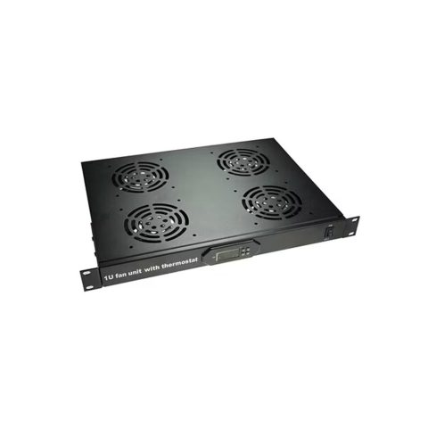 Rack & UPS - Termostat digital rackabil cu 4 ventilatoare LinkPower LINK-FAN-JG03, control temperatura, 1U, 19 inch, intrerupator