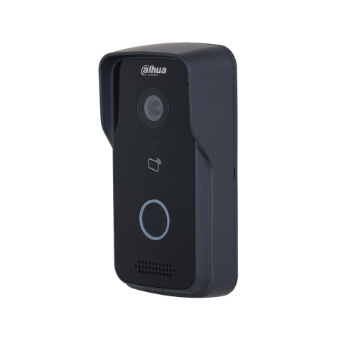 Video Interfoane - Videointerfon de exterior IP Dahua VTO2111D-P-S3, 2 MP, 1 familie, microfon si difuzor, 10000 utilizatori, card IC, aparent, control de la distanta, PoE