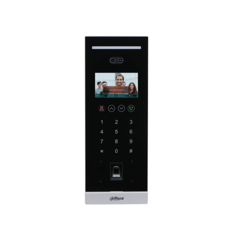 Video Interfoane - Videointerfon de exterior IP Dahua VTO6541H, 2 MP, recunoastere faciala/cod PIN/IC card/amprenta, 20.000 utilizatori, ingropat