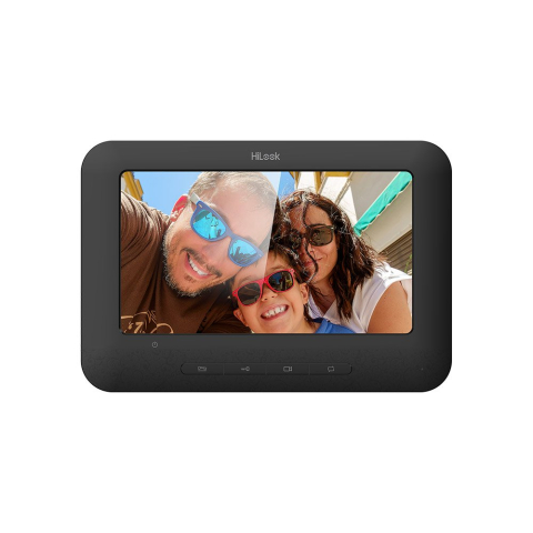 Video interfoane & interfoane - Videointerfon de interior Hikvision HiLook VI-H150, ecran 7 inch, 4 fire, microfon si difuzor