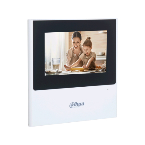 Video Interfoane - Videointerfon de interior IP Dahua VTH2611L-WP, ecran tactil 4.3 inch, aparent, PoE