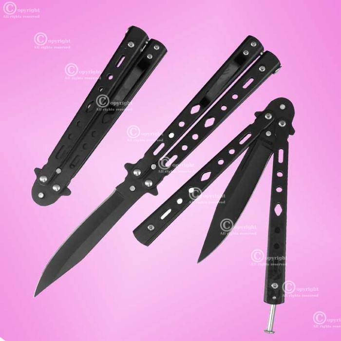 Briceag fluture Balisong negru [2]