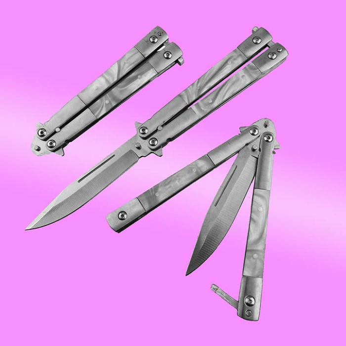 Cutit fluture Balisong cromat [2]