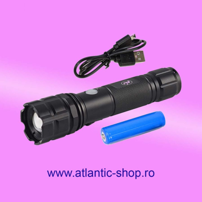 Lanterna PNI Adventure F10 500 lm cu LED si zoom [2]