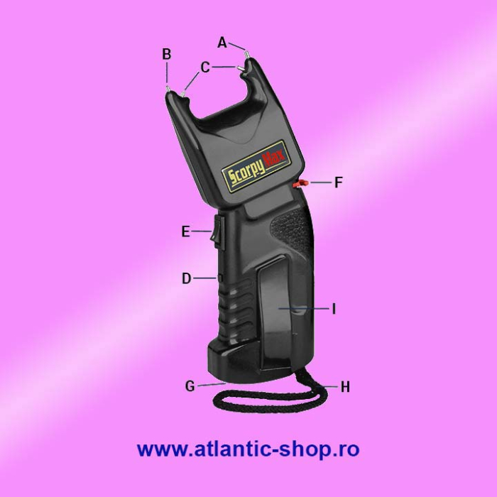Scorpy Max 500 electrosoc profesional cu spray [3]