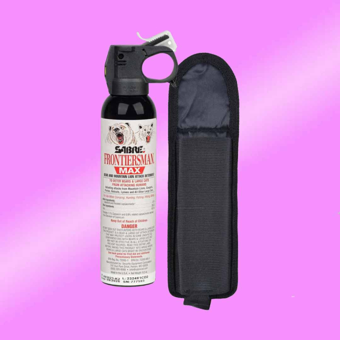 Spray Anti Urs Sabre Frontiersman MAX - 272 ml cu Husă, Brand SUA [2]