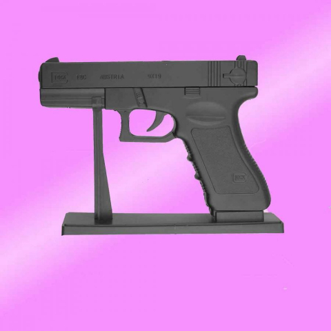 Cadouri - Bricheta antivant tip pistol Glock in marine naturala