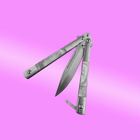 Cutit fluture Balisong cromat [3]