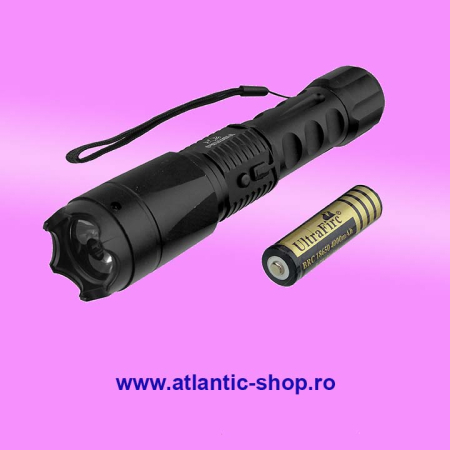 Electrosocuri - Lanterna cu electrosoc cu acumulator schimbabil