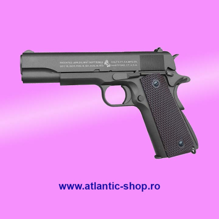 Arme airsoft - Pistol airsoft  Colt M1911 Full Metal CO2  Blow-Back Cybergun