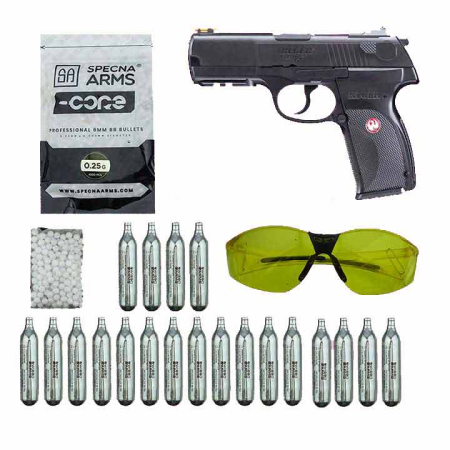 Ruger P345 CO2 15BB 6mm plus ochelari [1]