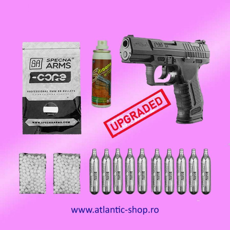Arme airsoft - Walther P99 DAO upgraded 4J CO2 modificat
