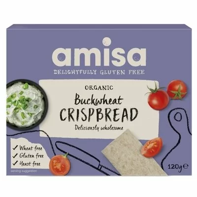 Crispbread (painici) din hrisca integrala, fara gluten, bio - 100 g - Amisa [1]