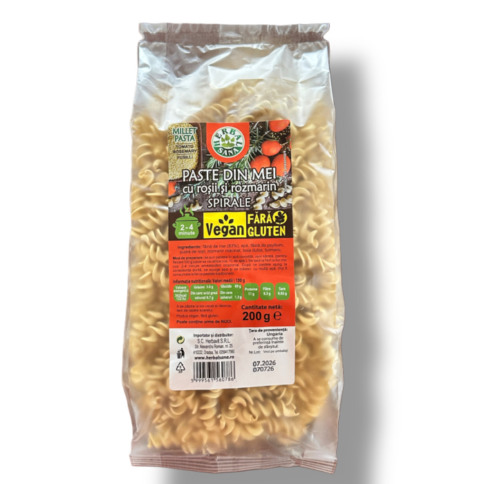 Paste din Mei cu Rosii si Rozmarin, 200g HERBALSANA [1]