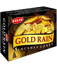 YOGA SI MEDITATIE - Conuri parfumate  - Gold Rain