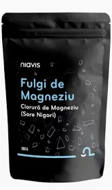 Suplimente - Fulgi de Magnziu pentru Baie ( Sare Nigari)- 500 g - Niavis