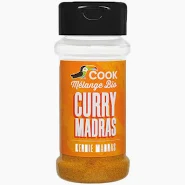 Condimente - Mix de condimente Madras Curry, bio - 35 g, Cook