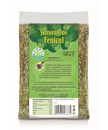 Condimente - Seminte Fenicul - 100 g - HERBALSANA
