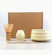 YOGA SI MEDITATIE - Set pentru Matcha din ceramica- 4 piese