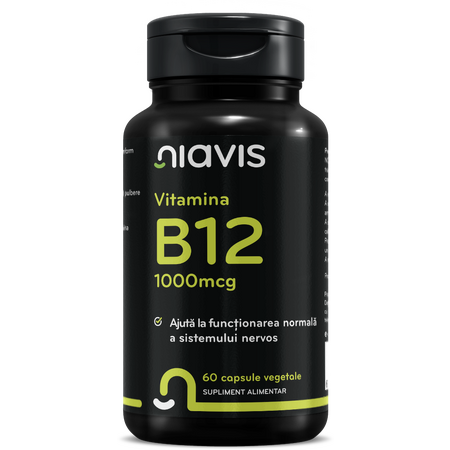Suplimente - Vitamina B12 - 1000 mcg, 60 cps - Niavis