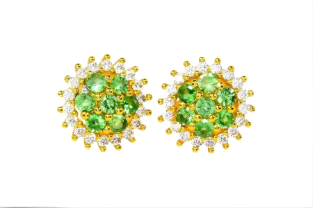 Bijuterii - Cercei tsavorit