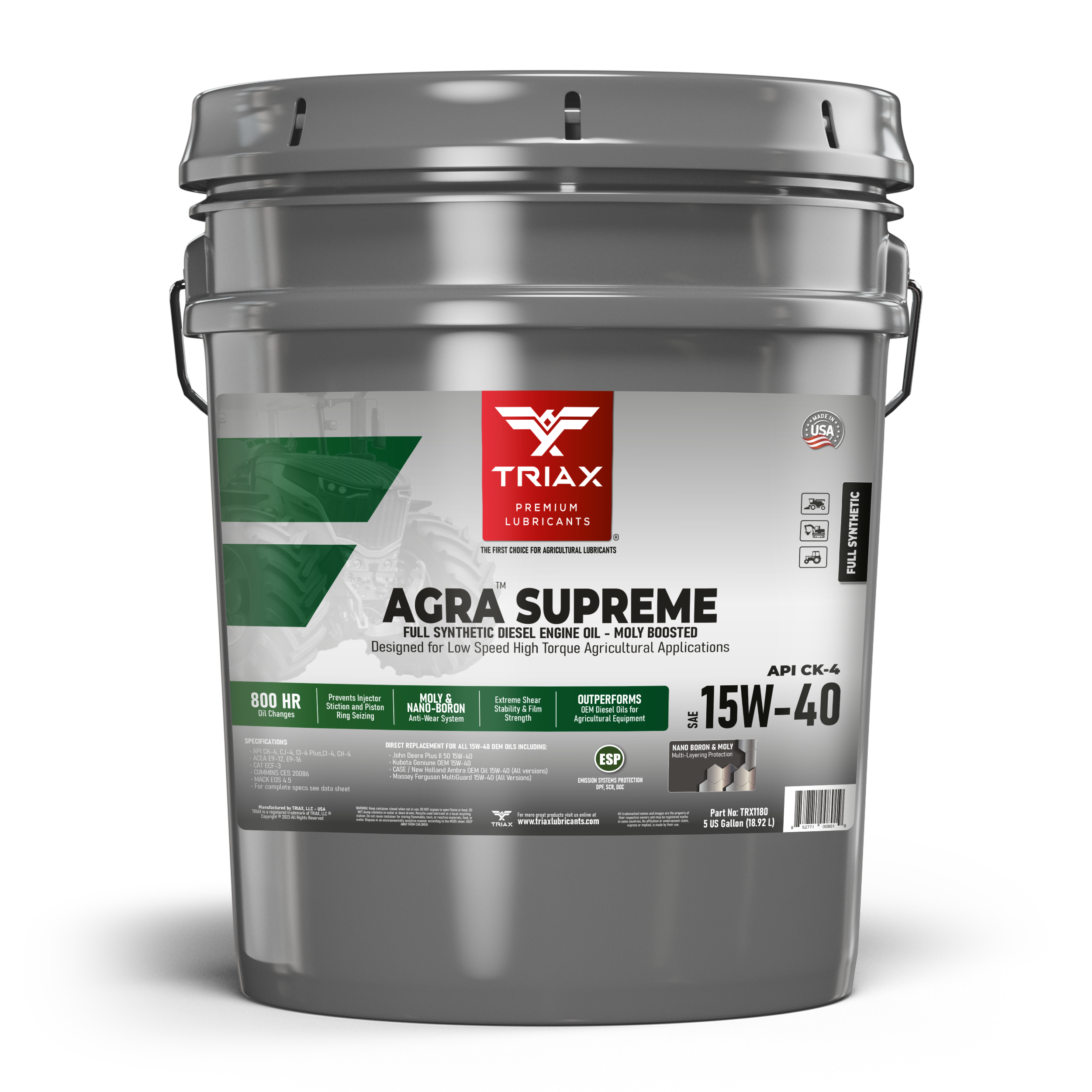 Ulei de motor - TRIAX Agra Supreme ESP 15W-40 Full Synthetic CK-4