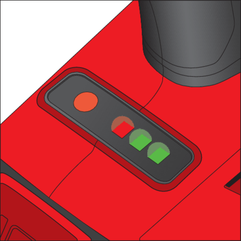 PISTOL DE IMPACT 18V 3/4'' 2000NM, 1X4AH [7]