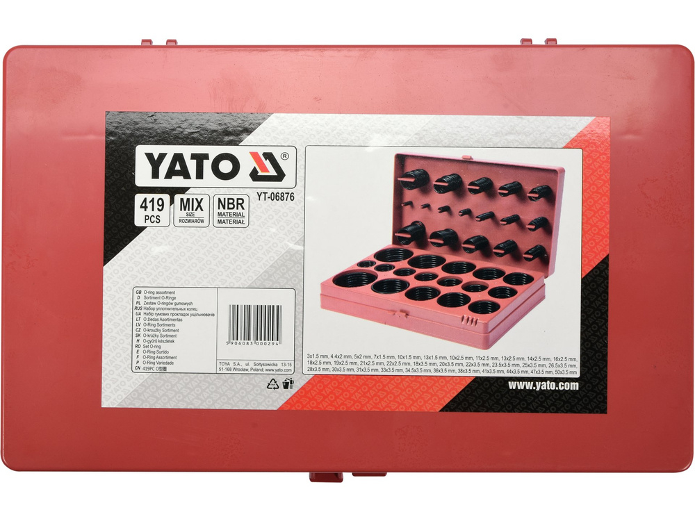 Set 419 O-ring garnituri din cauciuc Yato YT-06876 [3]