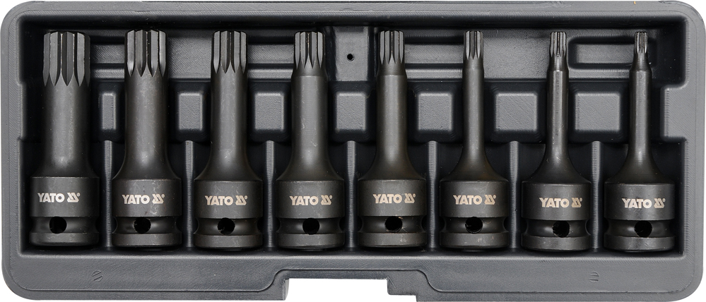 Set 8 chei tubulare de impact M5 - M18 1/2" Yato YT-1069 [1]