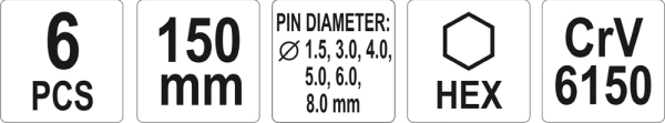 Set dalti punctatoare, 6 bucati Yato YT-47121 [3]