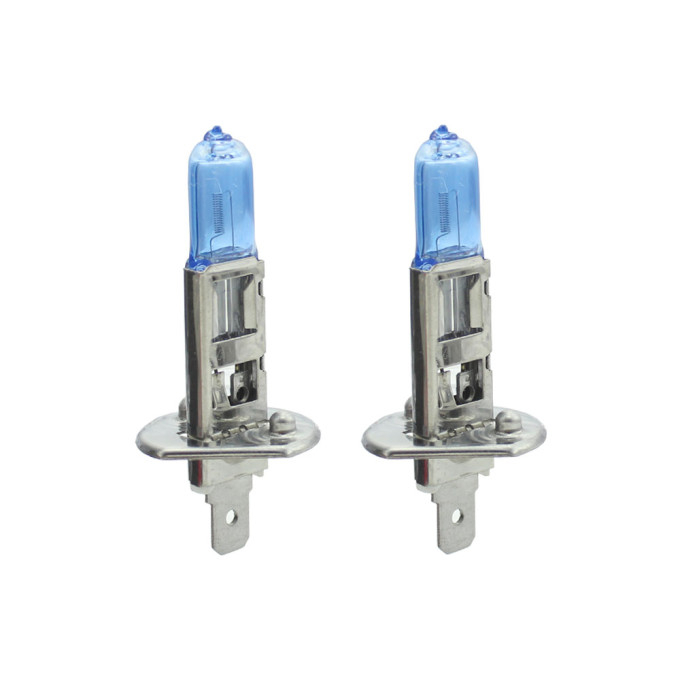 Set de 2 becuri Halogen H1 +100% Intensitate - LONG LIFE [1]