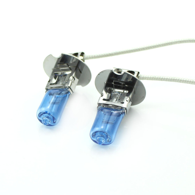 Set de 2 becuri Halogen H3 +100% Intensitate - LONG LIFE [5]