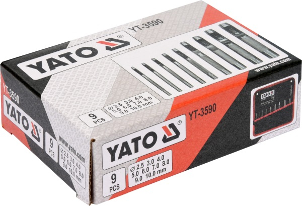 Set de perforatoare tubulare 2.5-10MM, 9 BUC YATO YT-3590 [3]