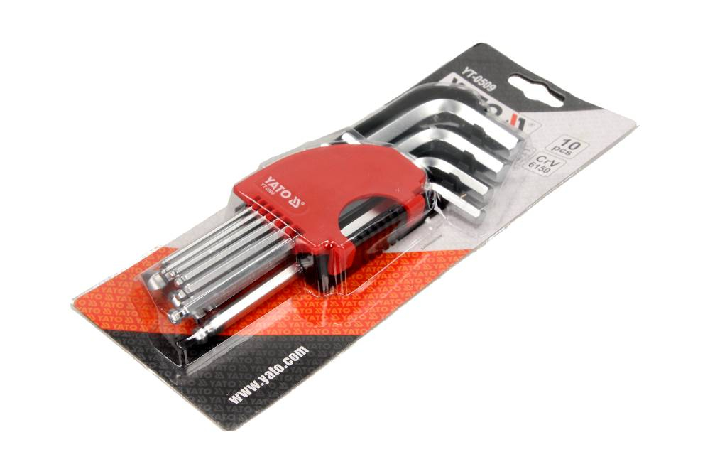 Set imbusuri, 2-12 mm, 10 bucati, cap sferic Yato YT-0509 [1]