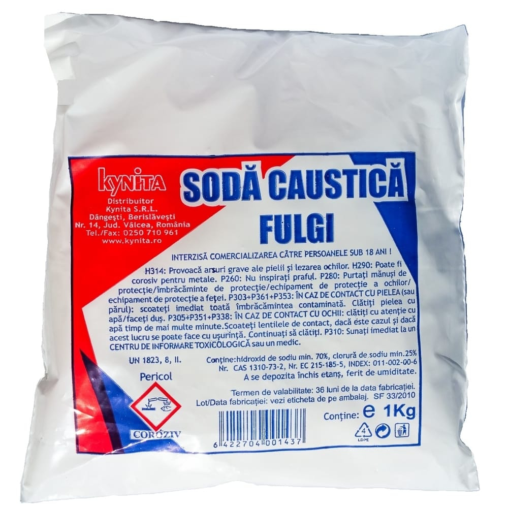 Soda Caustica fulgi calitatea 2-a 1kg [1]
