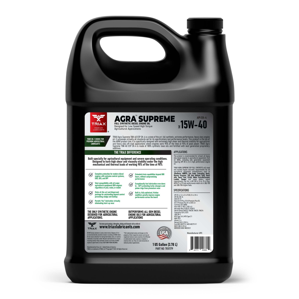 TRIAX Agra Supreme ESP 15W-40 Full Synthetic CK-4 [2]