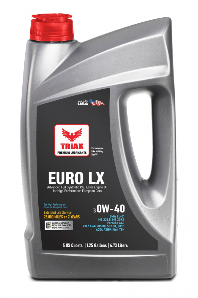 TRIAX Euro LX 0W-40 Full Synthetic/ Benzina | BMW LL-01 | MB 229.5 [1]