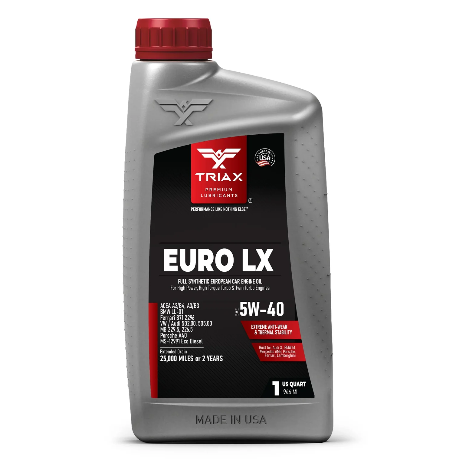 TRIAX Euro LX 5W-40 Full Synthetic | MB 229.50, BMW LL-01, VW 502.00 [1]