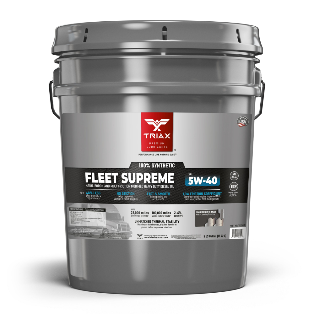 TRIAX Fleet Supreme 5W-40 Full Synthetic - Heavy Duty Diesel | API CK-4 | VOLVO VDS-4.5 | MB 229.51 [1]