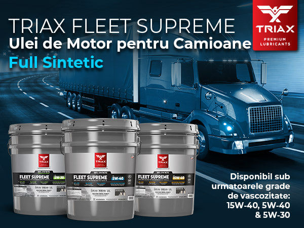 TRIAX Fleet Supreme 5W-40 Full Synthetic - Heavy Duty Diesel | API CK-4 | VOLVO VDS-4.5 | MB 229.51 [6]