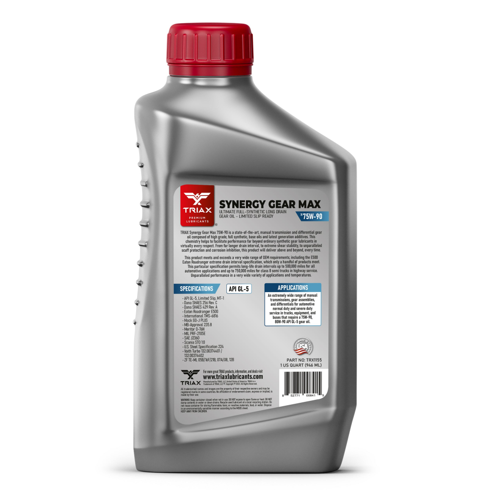 TRIAX Synergy Gear 75W-90 Full Synthetic (GL-5, LS) [2]