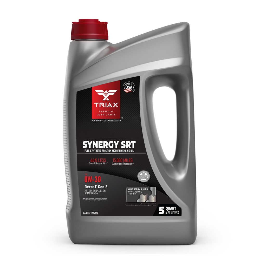 TRIAX Synergy SRT 0W-30 Full Synthetic API SN, DEXOS 1 Gen2 [1]