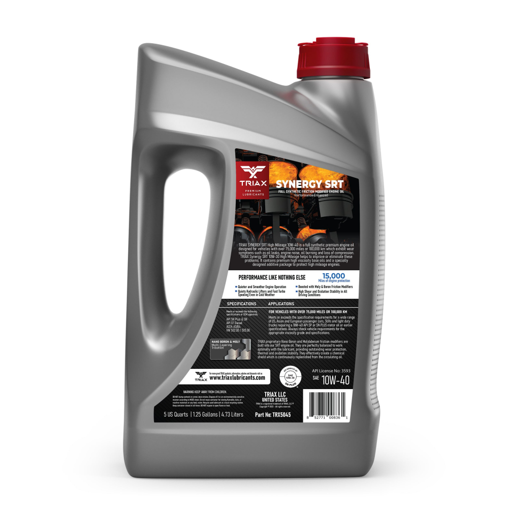 TRIAX Synergy SRT 10W-40 Full Synthetic High Mileage [2]