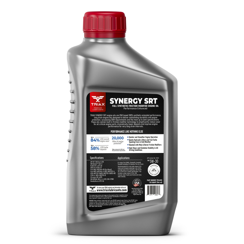 TRIAX Synergy SRT 5W-30 Full Synthetic DEXOS [2]