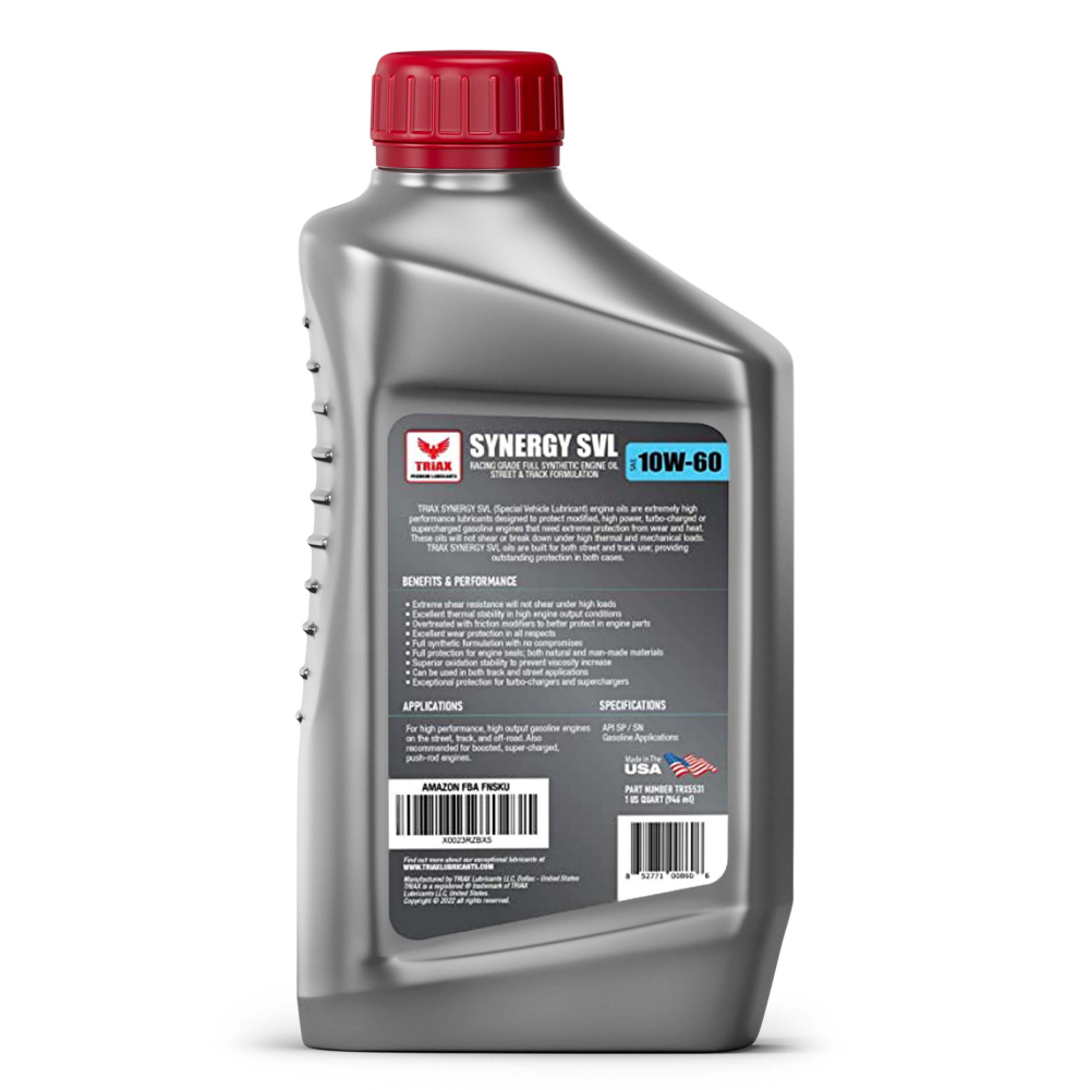TRIAX Synergy SVL 10W-60 Full Synthetic [2]