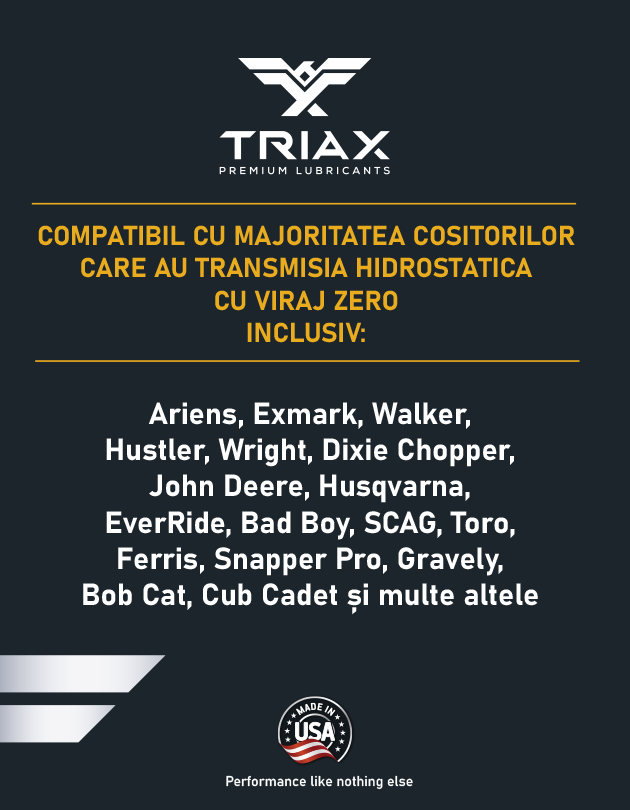 TRIAX TRANS ZERO 20W-50 - Ulei transmisii hidrostatice pentru masini tuns iarba [4]