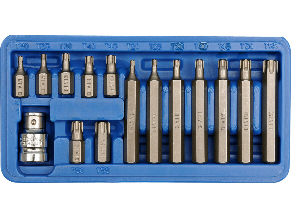 TRUSĂ 15 PIESE BIȚI TORX, CR-V [1]