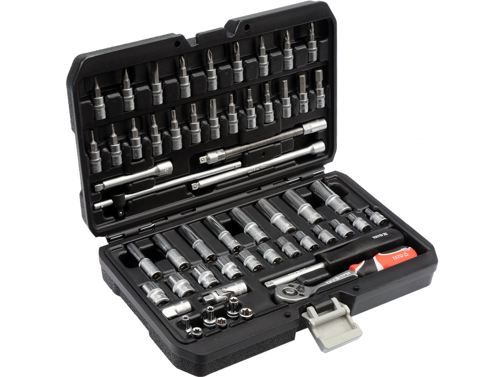 Trusă chei tubulare și biți 1/4" 56 piese Yato YT-14501 [2]
