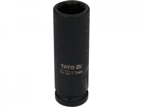 Cheie tubulară de impact lungă 17 mm 1/2" Yato YT-1037 [1]