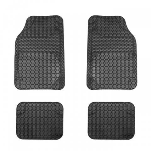 COVORASE AUTO - Covorașe auto universale ajustabile – 68 x 44 cm / 44 x 34 cm PVC – negru